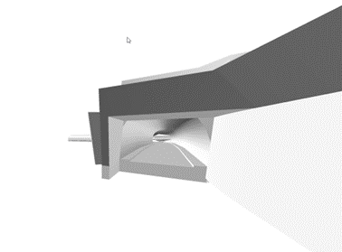 Visualizzazione del concetto architettonico del portale Ovest (lato Ascona)
