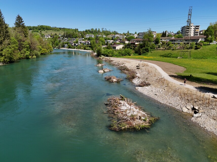 Aufweitung und lebende Inseln