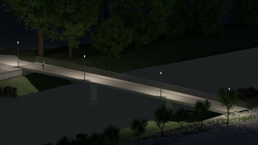 Nuovo ponte Platzspitz come accesso allo sbarramento